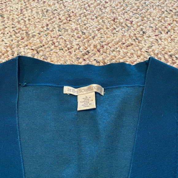 Petite Sophiscate Two Piece V Neck Top & Matching Shrug. Y2K - Picture 6 of 10